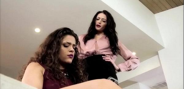  Lesbian babe toys her house mates pussy